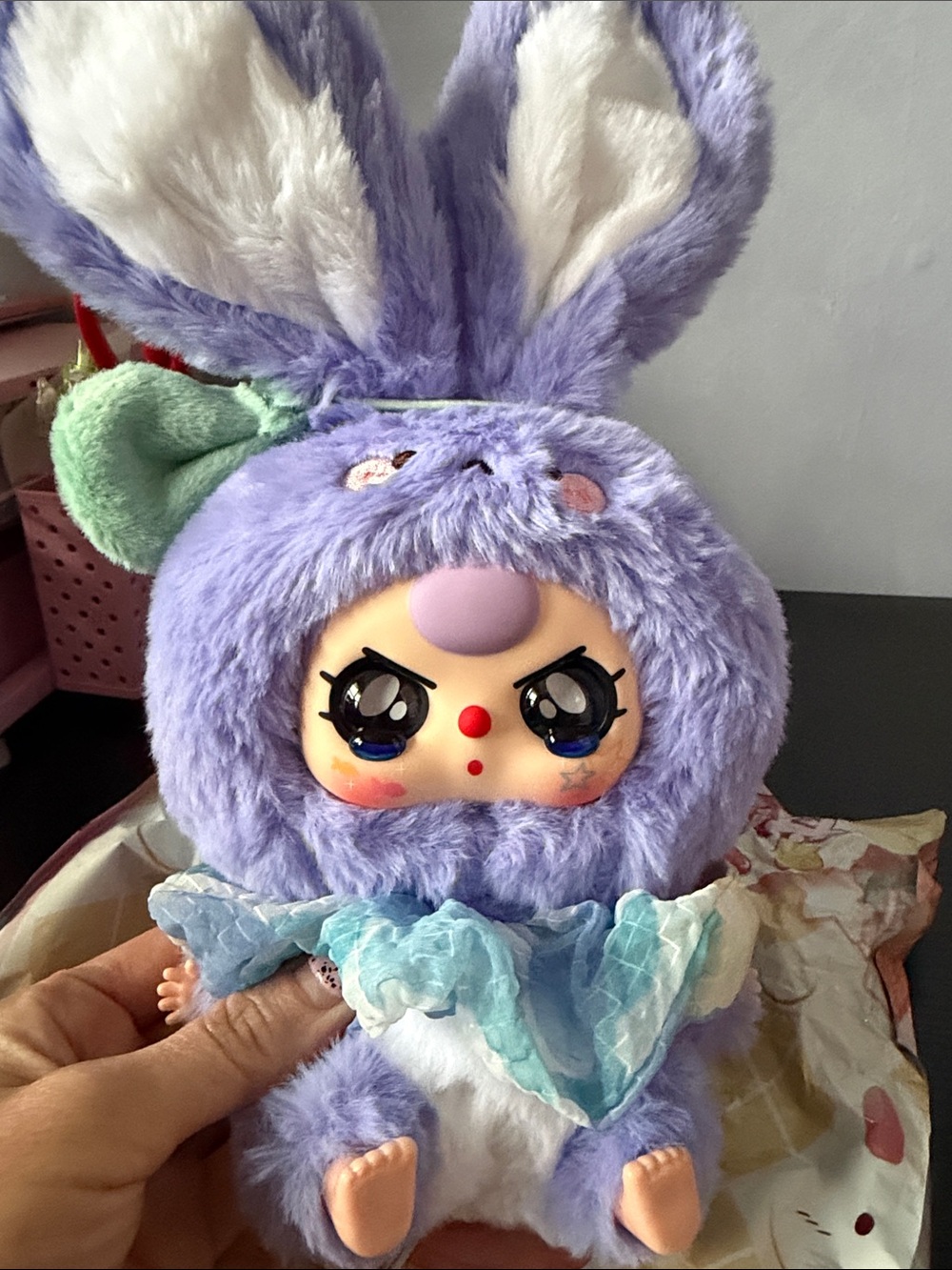 Baby Three Lily Rabbit Town V2- PURPLE BUNNY (NWOB)